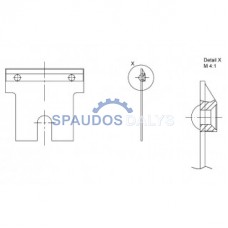 Grėbtuvo ašmenys L41 635 51F KBA